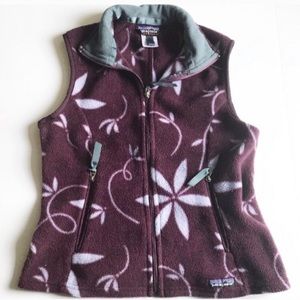 Patagonia Floral Print Outdoors Vest, Purple